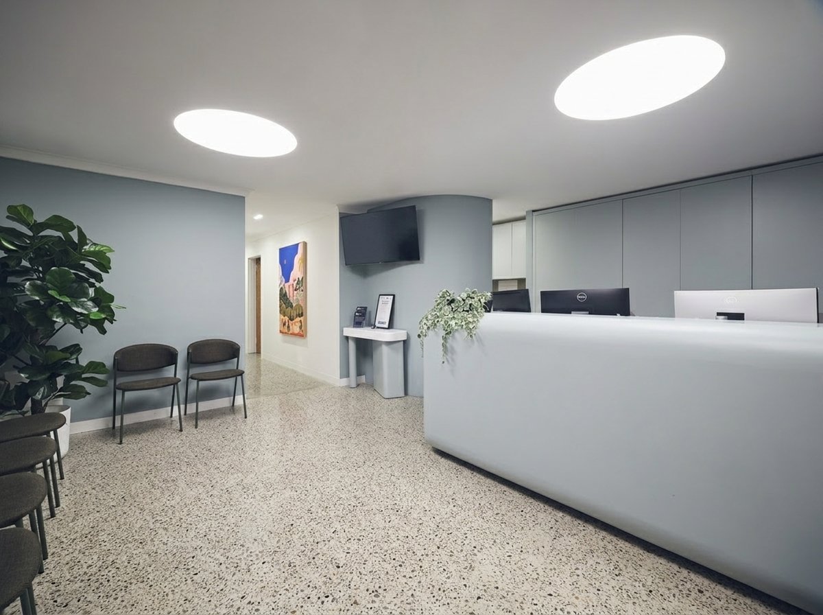 Calm clinic setting at My Emergency Dentist Perth, supporting tooth-pain assessment